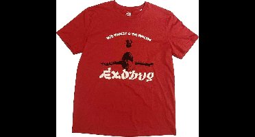 Bob Marley - Exodus Arms Outstretched Heren T-shirt - XL - Rood