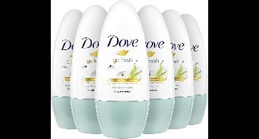 Dove Deodorant Roller Peer & Aloe Vera - 6 x 50 ml