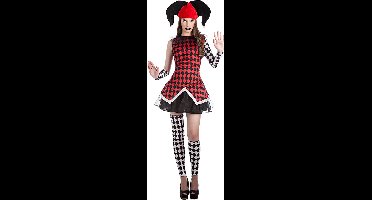 Boland - Kostuum Harlekijn dame (XL) - Volwassenen - Clown;Joker - Halloween - Carnaval - Joker - Horror