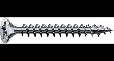 Universele schroef, 5 x 80 mm, 90 stuks, Voldraad, Verzonken kop, Kruiskop Z2, 4CUT, WIROX - 8000000288104