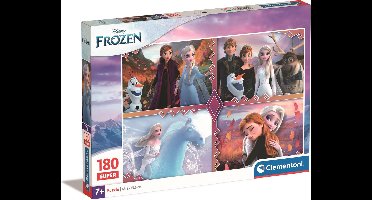 Clementoni - Kinderpuzzel - 180 Stukjes - Frozen - Puzzel Vanaf 7 Jaar
