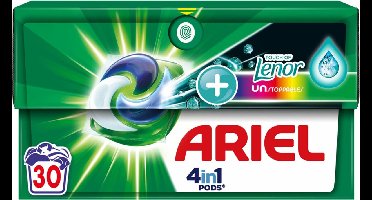 4x Ariel 4in1 Wasmiddel Pods Color Lenor Unstoppables 30 stuks