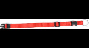Duvo+ Nylon halsband verstelbaar Rood 30/45 cm - 15 mm