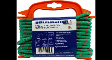 Seilflechter - Trimm-Lijn - Groen/Rood - 8mm - Maat: 5M