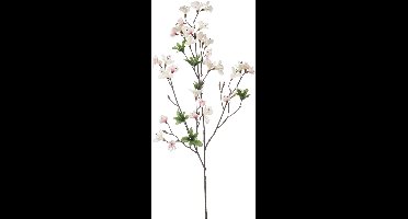 Emerald Kunstbloem Azalea bloesem - 90 cm - creme/roze - Kunst zijdebloemen