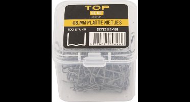 Platte nietjes 100-delig (0.8 mm) voor kunststof laspistool - TOPGEAR