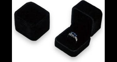 Luxe Trouwring Doosje in Zwart - 1 Stuk