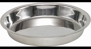 Nobby rvs eetbak verlaagde rand 15 cm - 2 ST