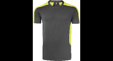 HAVEP T-shirt Bicolor 10072 - Charcoal/Fluo Geel - M