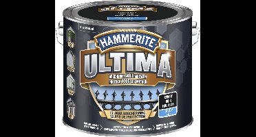 Hammerite Ultima - Zwart - 2,5 l - Zijdeglans - 7,5 m²/l - Afwerkingslaag