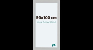 Your Decoration - Fotolijst 50x100 cm - MDF - Wit Houtnerf - Como