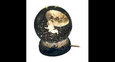 8Cm 3d Kristallen Bol Kerst Cadeau Decoratie Decoratie 2024 Ballen Naar Huis Sneeuw Glazen Bol Decoraties