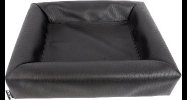 Bia Bed - Hondenmand - Croco - Zwart - Bia-3 - 70X60X15 cm