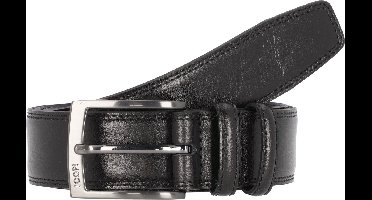 JOOP! Leren Riem Double Quilted Coll. Belt 3,5 CM W90 Black Zwart
