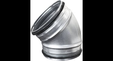 Korte ronde spiro bocht 45° Ø 150mm voor spirobuis
