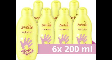 Zwitsal Bodylotion - Baby - met ingrediënten van natuurlijke oorsprong zonder kleurstof - 6 x 200 ml