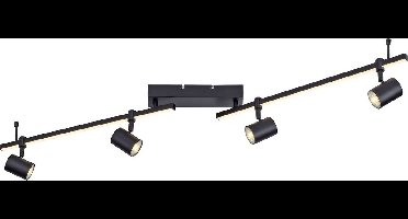 Paul Neuhaus - Plafondspot Barik 4xGU10 4,5W + 2x5W - Zwart