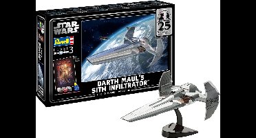 Revell Modelbouwpakket Ruimtevaart - 05638 Darth Maul#039 Sith Infiltrator™ - Star Wars - Geschenkset Plastic - 1:120 - Modelbouw