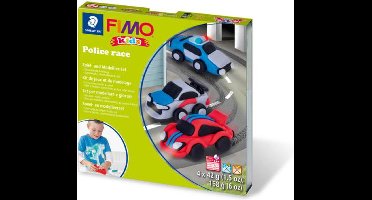 FIMO kids 8034 - ovenhardende boetseerklei - Form&Play set "Police race"