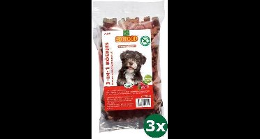 3x200 gr Biofood 3 in 1 hondenkoekjes met cranberry mini hondensnack