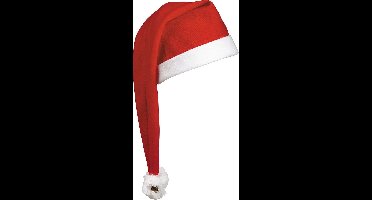 Benza Extra lange luxe kerstmuts - Rood - 10 stuks