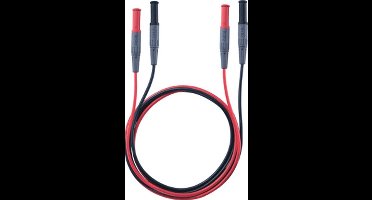 testo 0590 0013 Veiligheidsmeetsnoerenset Stekker 4 mm Stekker 4 mm 1.00 m Zwart, Rood 1 stuk(s)