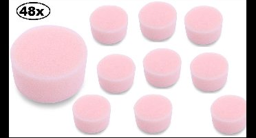 48x Smink spons roze
