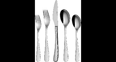Sola Lima Bestekset 12 persoons - 100 delig - Zilverwit Premium Edelstaal 18/10 - Vaatwasserbestendig