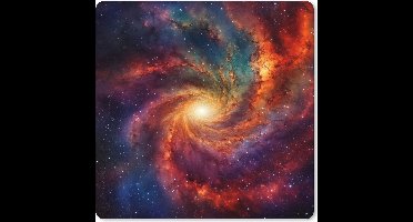 Muismat XXL 40x40 cm - Bureau onderlegger - Bureau mat Sterrenhemel - Ruimte - Melkweg - Neon - Bureaumat - Gaming mousepad xl - Bureaulegger groot - Computer deskmat - Geschikt voor Gaming Muis en Gaming PC set-up