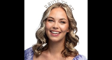 Boland - Metalen diadeem 'Bride to be' - Één maat - Volwassenen - Vrouwen -