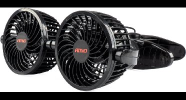 Duo auto ventilator - 4 inch - 12V - Met bevestigingsclip