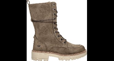 Mustang dames veterboot - Taupe - Maat 38