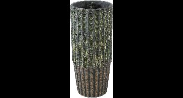 PTMD Bloempot Niki - 22x22x50 cm - Cement - Groen
