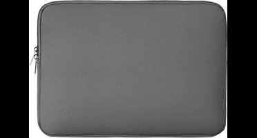 Laptop sleeve 16 inch spatwaterdicht foam dubbel ritssluiting grijs
