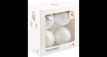 Grupo Erik - Real Madrid Set Of 4 Christmas Balls Kerstballen - Multicolours