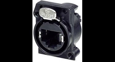 Neutrik Chassisbus NE8FAV-C5-CON Bus, inbouw verticaal Aantal polen (sensoren) 8P8C Zwart 1 stuk(s)