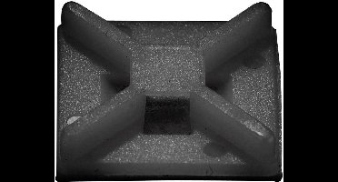 TRU COMPONENTS Bevestigingssokkel 541227 4-voudige invoeging Zwart 50 stuk(s)