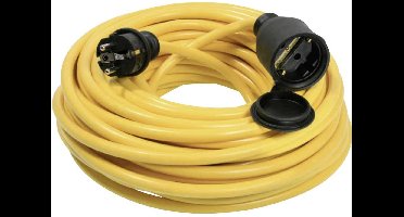 AS Schwabe 60342 Stroom Verlengkabel 16 A Geel 15.00 m AT-N07V3V3-F 3G 2,5 mm²