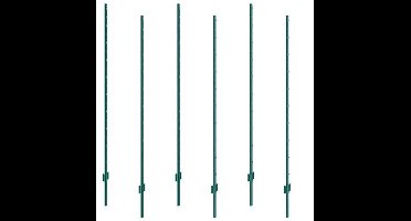 Omheiningspalen - Paal - Weidepaal - Weideomheining - Bosomheining - Bosomheining - Tuinomheining - Heavy Duty Metaal - 5 inch - voor voor Tuin Tuin Gazon Boerderijen & Buiten Draad Omheining - 10 stuks