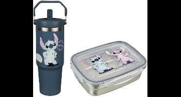 Lilo & Stitch lunchset; lunchbox en drinkfles