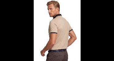 Baileys poloshirt korte mouw beige