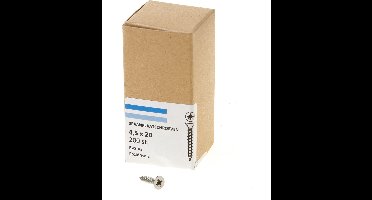 Hoenderdaal Spaanplaatschroef RVS platverzonken kop PZ2 voldraad 4.5X20 (per 200 stuks)
