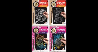 Grafix Kraskunstset A4 formaat (1 stuk) assorti