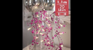 Dauwdruppel "Paarse Parels"- 110cm - 20 leds