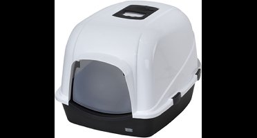 Ebi overdekt kattenbak eclipse 70 charcoal zwart - 56x70x46cm - 1 stuks