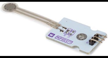 Whadda Sensor, FSR, drukgevoelig, bereik 0-0.5 kg, 3.3-5 VDC, wit