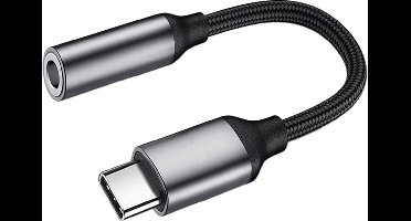 usb c naar aux - usb c aux - usb c naar audio jack - Ntech - usb c naar jack - USB C naar Aux Headphone Jack | Geschikt voor Samsung Audio Jack voor Geschikt voor Samsung S21 / S21 Ultra / S21 Plus / S20 / S20 Plus / S20 Ultra - Zwart