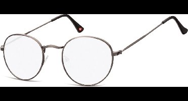 Montana Eyewear HBLF54 Blauw licht filter leesbril +3.50 Gunmetal
