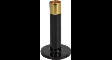 Kandelaar - Madras 7 X 12,5 Cm Staal Zwart/goud