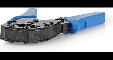 Nedis Krimptang - CAT5 / CAT5e / CAT6 / CAT6a / RJ10 / RJ11 / RJ45 - Snijden / Strippen / Tang - ABS / Staal - Blauw